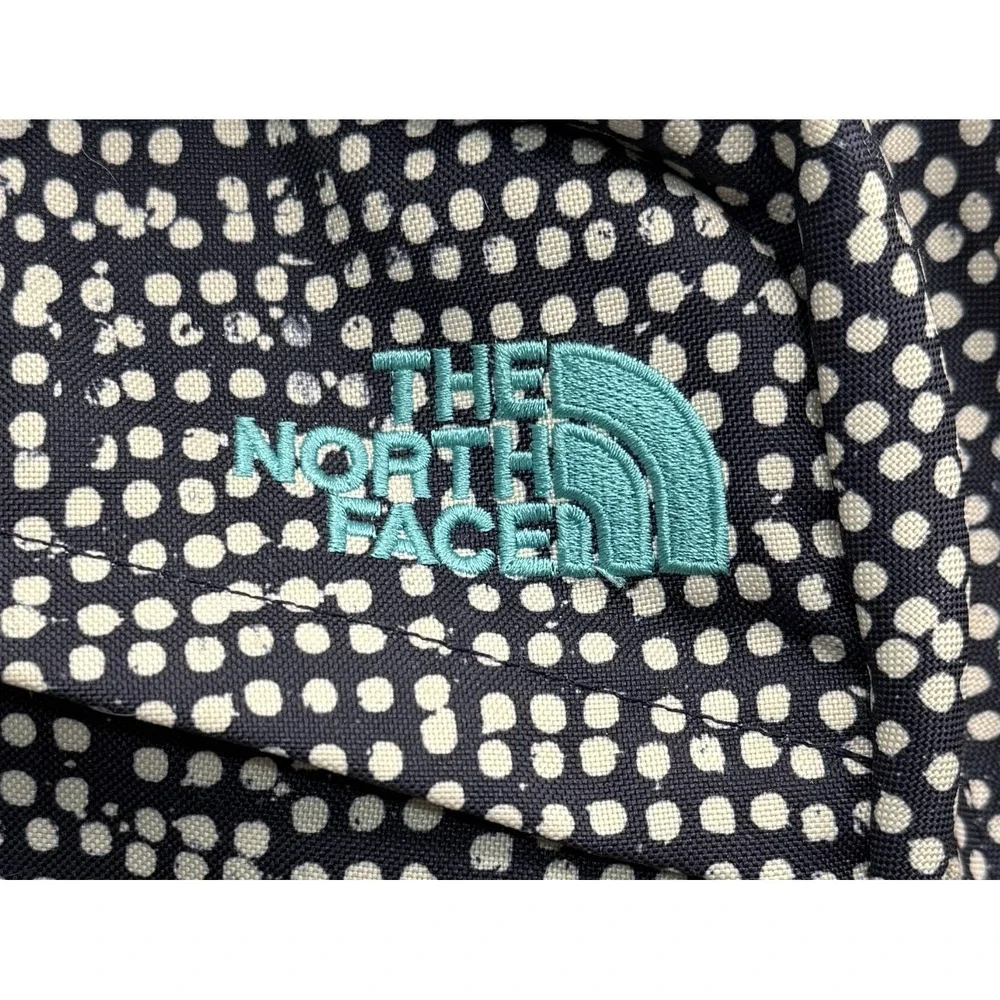 The North Face Wise Guy Backpack Blue White Polka Dot Print Laptop School Hiking - Picture 2 of 11